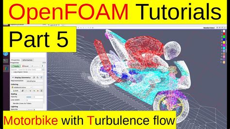 The Motorbike With Turbulence Flow Part Openfoam Tutorials Youtube