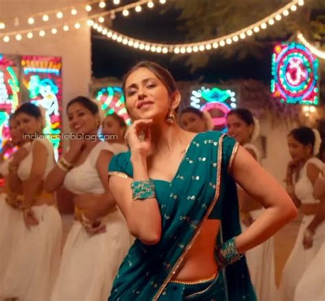 Rakul Preet Singh Telugu Film Konda Polam Hot Sari Navel Hd Caps Photos