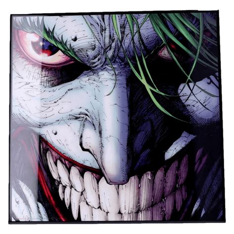 Batman The Joker Crystal Clear Wall Art Dc Comics Nemesis Now