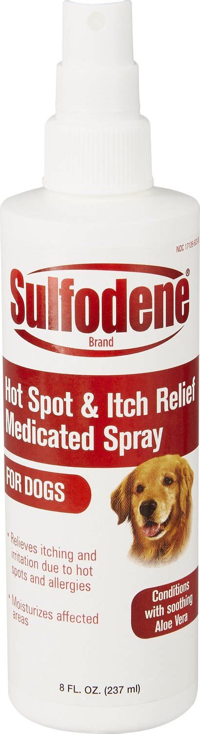 Sulfodene Medicated Hot Spot And Itch Relief Spray For Dogs 8 Oz