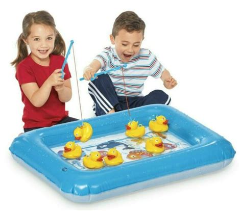 Duck Fishing Game Water Bathtub Pool Toy Carnival Birthday Game Arcade