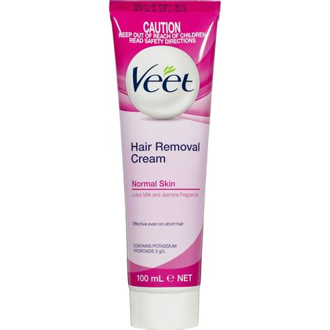 Considering the chemical nature of the substance, there may have some side effects if you have extra sensitive skin. Veet Hair Removal Cream Normal 100g | Woolworths