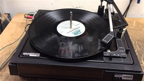 Bsr Mcdonald 310 Turntable Record Player Youtube