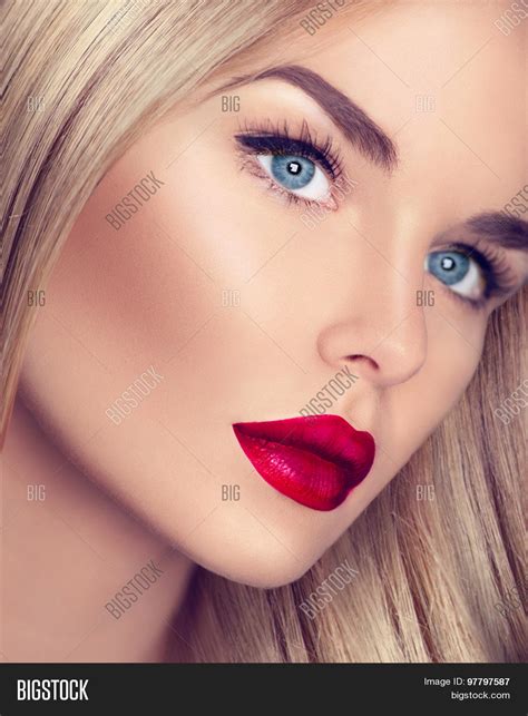 Beautiful Blonde Girl Healthy Blond Image And Photo Bigstock