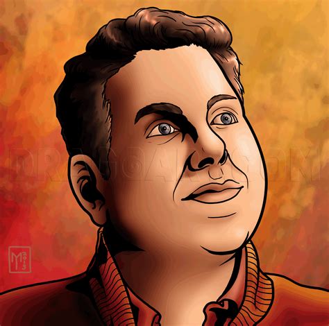 How To Draw Jonah Hill Jonah Hill Step By Step Drawing Guide By