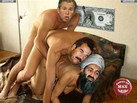 Post 153560 George W Bush Max The Hitman Osama Bin Laden Saddam Hussein Us President Fakes