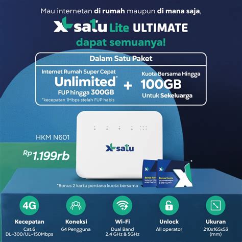 Jual Home Router Wifi Xl Home Xl Satu Ultimate Hkm N Unlocked Free Gb Shopee Indonesia