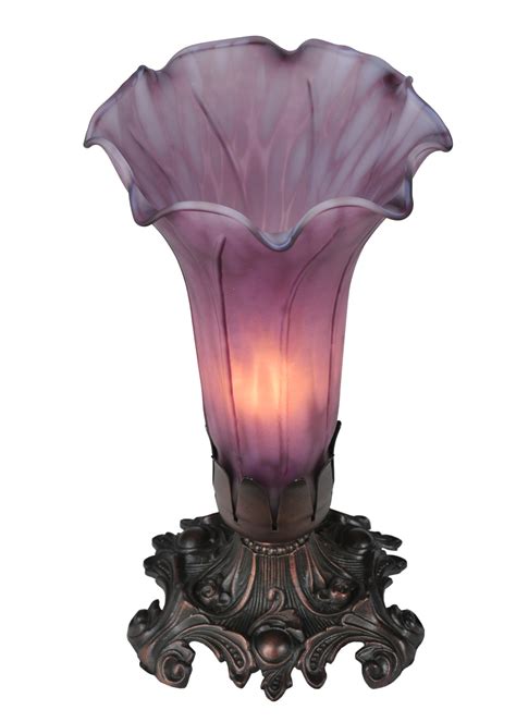 Meyda 11336 Pond Lily Lavender Accent Lamp