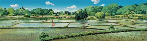 High Res Dual Screen Studio Ghibli Desktop Wallpapers