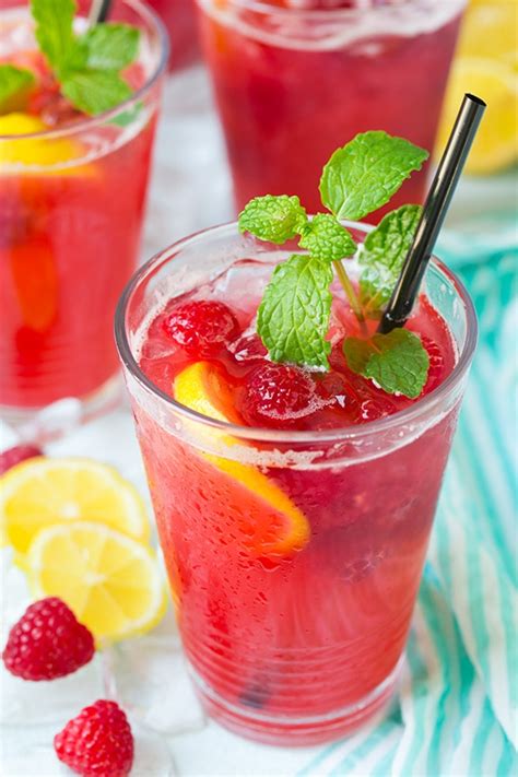Sparkling Raspberry Lemonade Cooking Classy Summer Drinks Nonalcoholic Summer Drinks