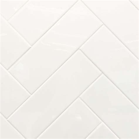 Only 15m2 Gloss White Ceramic Subway Wall Tiles