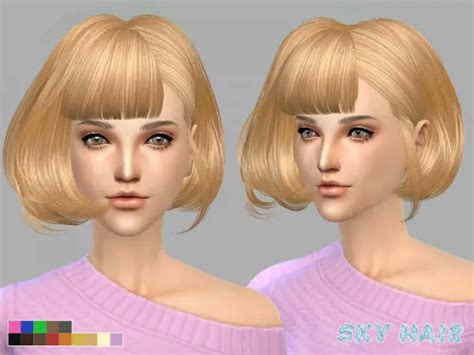 The Sims Resource Hairstyle By Skysims Sims Hairs