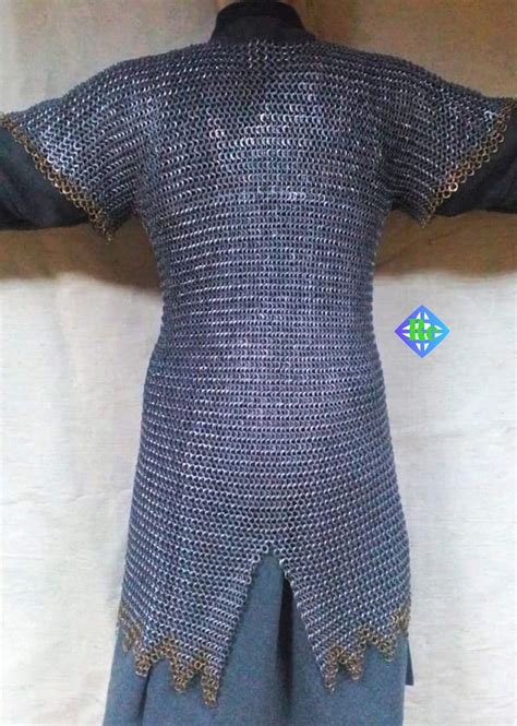 9 Mm Flat Riveted With Flat Washer Chain Mail Shirt Hauberk Etsy