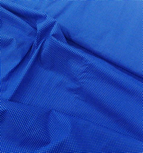 Tecido Tricoline Mini Poá Azul Bic Ref 900322