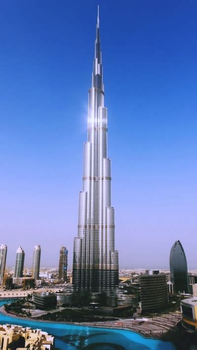 Man Made Dubai Burj Khalifa Skyscraper City Building 1080x1920