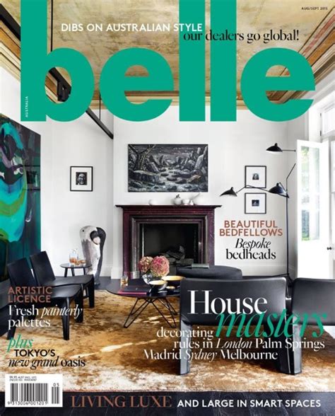 Interior Design Magazines Belle Magazine August