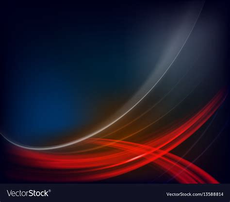 Dark Blue Background With Red Lines Royalty Free Vector