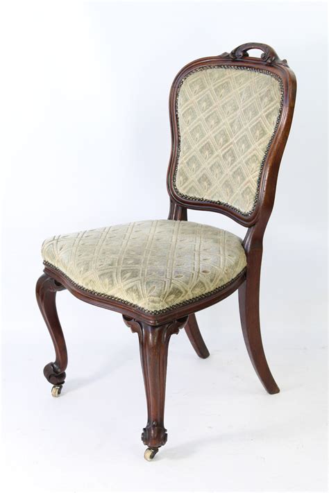 Set 4 Victorian Balloon Back Chairs for Reupholstery