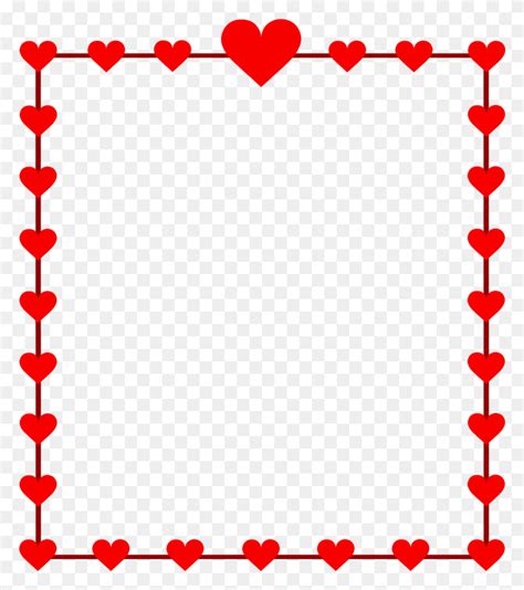 Clip Art Borders And Frames Heart Openclipart Free Simple Colorful