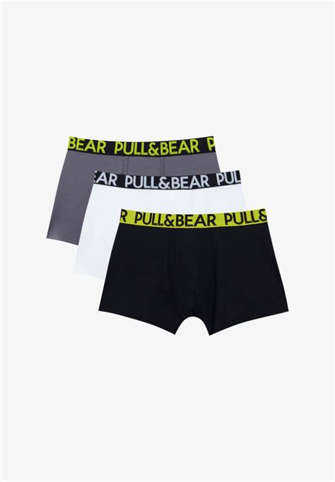 Pullandbear Pack Of 3 With Contrast Waistband Panties Multi Coloured