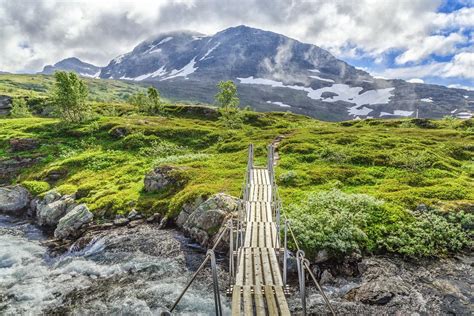 Het Noors Nationaal Park Hardangervidda Wandelingen Autoroute