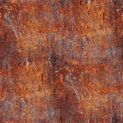 Seamless Rusty Metal Background Texture Iron Old Rust Grunge Ste