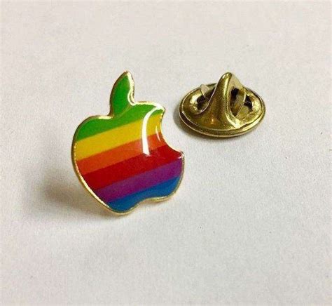 Vintage Apple Computer “rainbow” Logo Lapel Pin