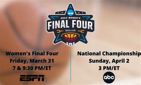 Abc To Broadcast Ncaa Division I Womens Basketball Championship Game For The First Time In 2023