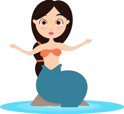 Mermaid Clipart Design Illustration 9385508 Png