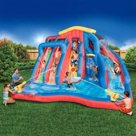 Pool With Water Slide For Kids Large Inflatable Splash Backyard Bounce