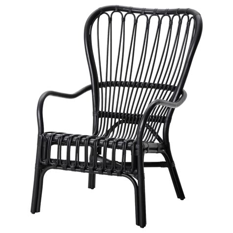Anyway, after not finding the black wicker chair of my imagination, i found this one at ikea, which i think is cute and very reasonably priced. STORSELE Fauteuil met hoge rugleuning, zwart, rotan - IKEA