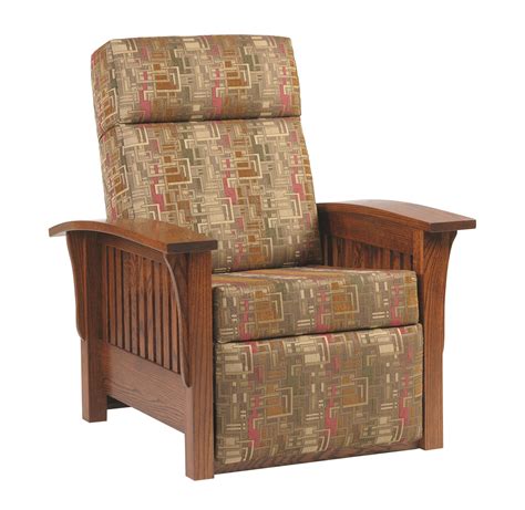 Wooden Mission Recliner Chair From Dutchcrafters Amish Furniture