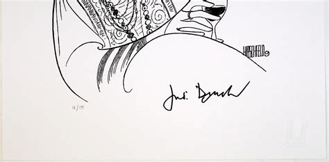 Charitybuzz Judi Dench Signed Limited Edition Print By Al Hirschfeld