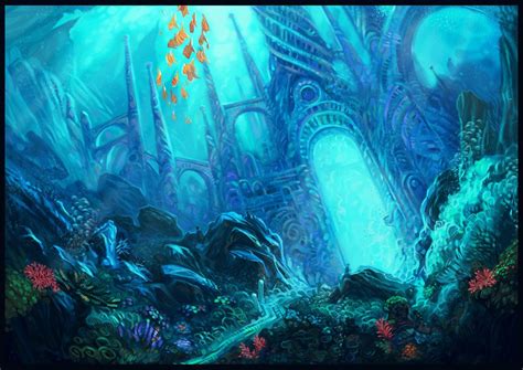 Underwater Kingdom By Kotlentyi On Deviantart Fantasy Landscape