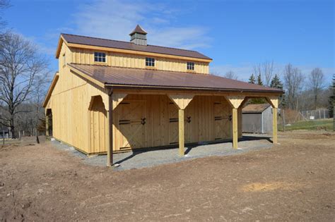 30x30 Modular Barn Monitor Style 8 Lean To 12 Lean To Country