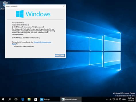 Windows 10 Pro Insider Preview Build 10162 For X86 X64 Talha Webz