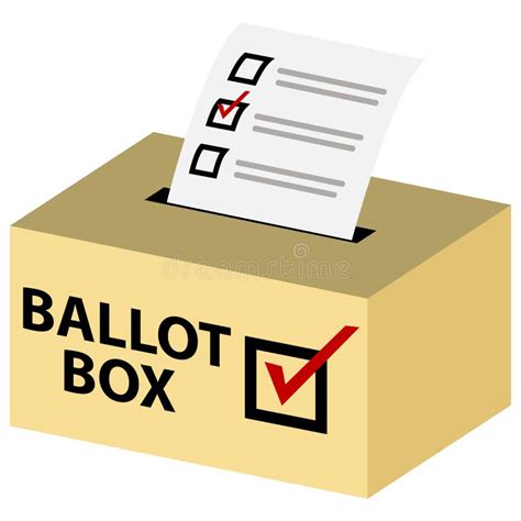 3d Ballot Box Stock Vector Illustration Of Vote Icon 56993013