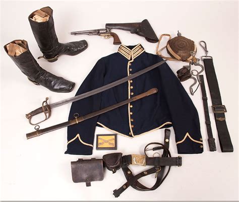 An Intact Us Cavalry Troopers Original Uniform Complete Set Robs