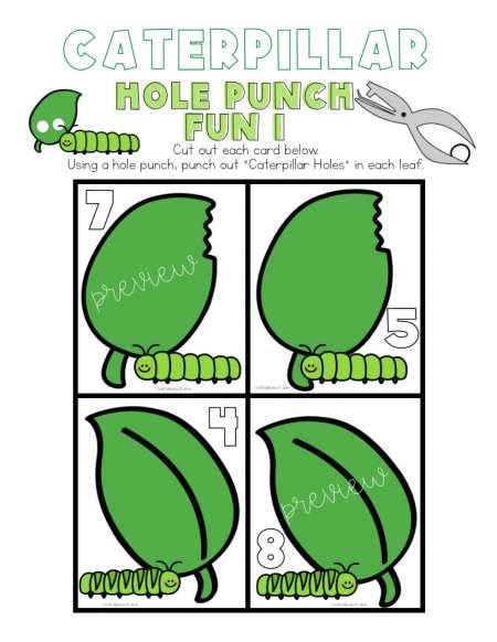 Free Printable Hole Punch Activities