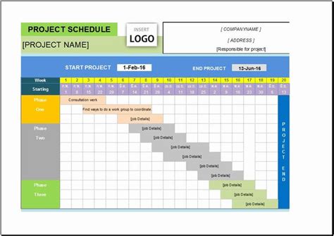 Project Schedule Template Excel Inspirational Free Project Management Templates Excel Digital