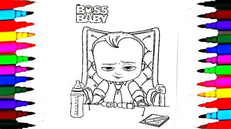 Colours For Kids Boss Baby Coloring Pages L Dreamworks Drawing Pages