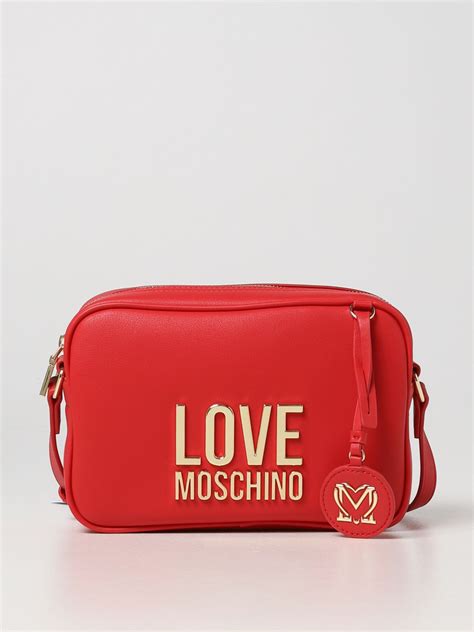 Love Moschino Bag In Synthetic Leather Red Love Moschino Crossbody Bags Jc4107pp1flj0