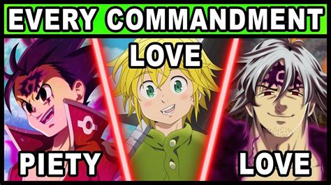 Every Characters Commandment Explained Seven Deadly Sins Nanatsu