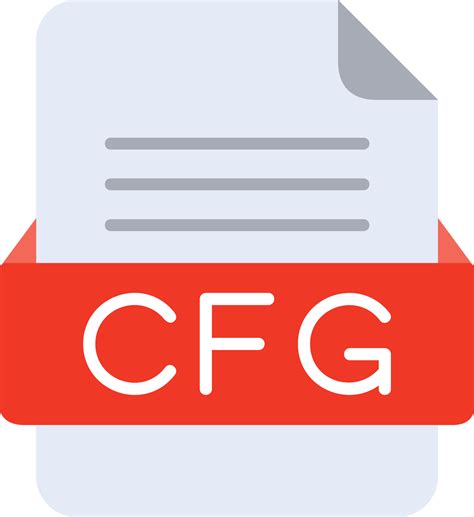 Cfg File Format Line Icon Vector Art At Vecteezy