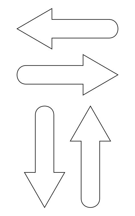 Free Printable Directional Arrow Signs