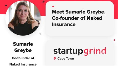 Meet Sumarie Greybe Co Founder Of Naked Insurance Youtube