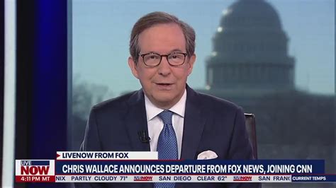 Chris Wallace Leaves Fox News For Cnn Livenow From Fox Youtube