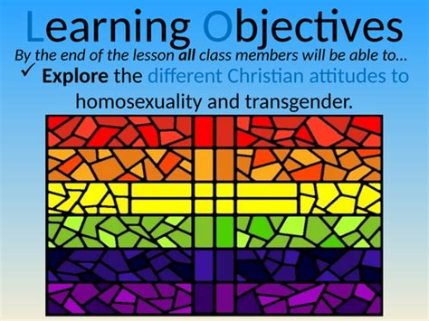 Religion Gender And Sexuality Christian Views Homosexuality Teaching Resources