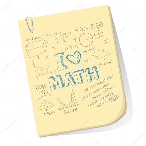 I Love Math — Stock Vector © Airdone 70447631