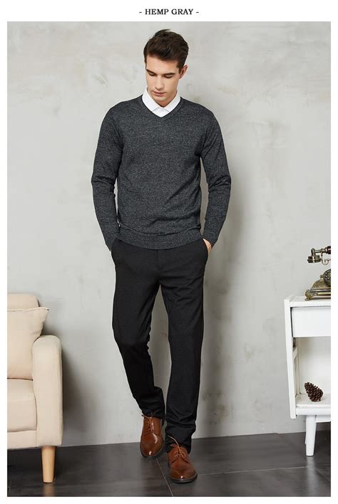 14color 2019 Autumn Winter New Knitted Pullover Men Business Cashmere